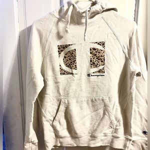 Leopard print Women’s Champion hoodie